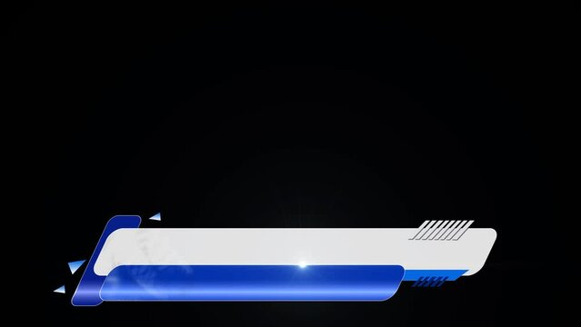 Aston-Animated in Blue Shades with ALPHA Channel 4K Lower Third Graphics