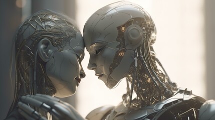 ロボットと人間の恋愛・友情（Generative AI）
