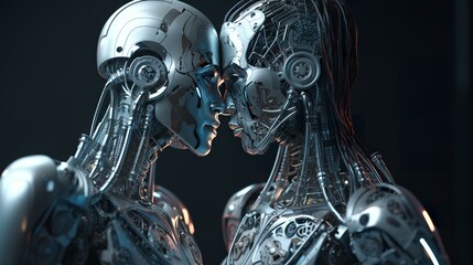 ロボットと人間の恋愛・友情（Generative AI）
