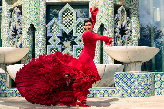 Mujer Latina emprendedora, experta en educaci&oacute;n,  el viaja por las ciudades del mundo bailando y ense&ntilde;ando flamenco a personas con necesidades especiales.