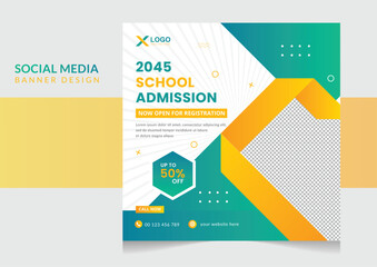 School-Admission-Social-Media-Post-Template