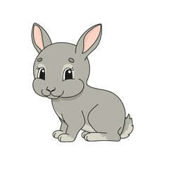 Cute character. Design element. Template for your design, books, stickers, cards, posters, clothes. Cartoon style. Isolated on white background. Vector illustration.