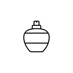 Perfume icon design with white background stock illustration