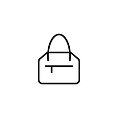 Hand Bag icon design with white background stock illustration