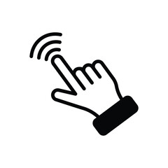Touch icon vector stock.