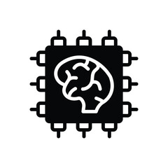 Microchip icon vector stock.