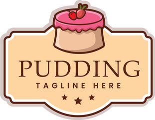 vector illustration of cake logo 