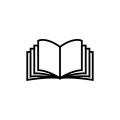 open book icon vector design templates