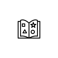 open book icon vector design templates
