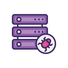 Server Security icon vector stock.