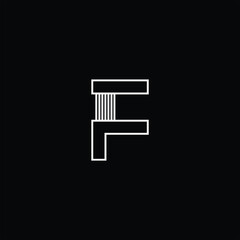 letter f logo design icon symbol