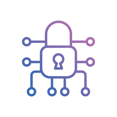 Security Network icon vector stock.