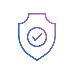 Security Shield icon vector stock.