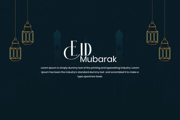 Eid Mubarak background design template