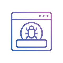 Virus icon vector stock.