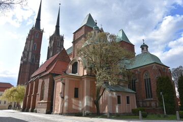 Wrocław, Ostrów Tumski, katedra, kolegiata, Dolny Śląsk, Polska, subregion, 