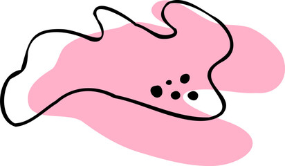 hand-drawn abstract shape 