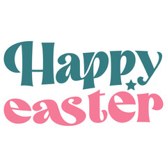 Retro Eastar T-shirt Design, Vector