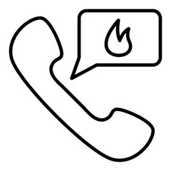 Fototapeta premium Emergency Call Icon