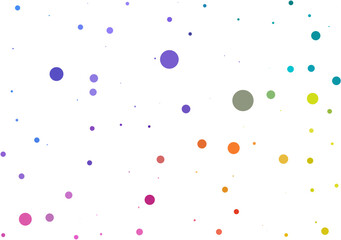 vector image with different colored dots on a white background © Віталій Рудь