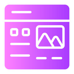 landing page gradient icon