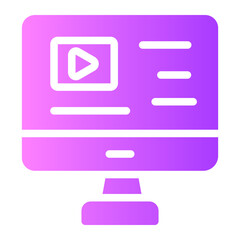 video gradient icon