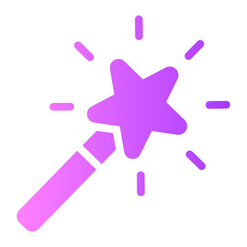 Magic Wand Gradient Icon