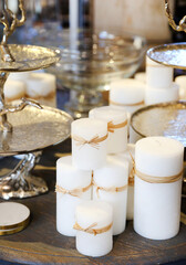 white candles