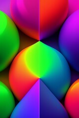 colorful balls on white