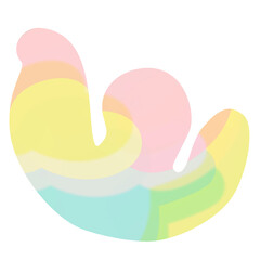 Pastel Abstract Bird