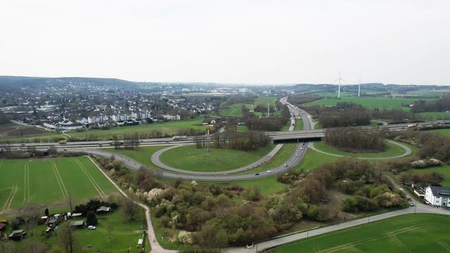 Autobahndreieck Dortmund / Witten / Sauerlandlinie A45 und A44 / Ruhrgebiet, NRW