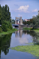 Most Grunwaldzki, rzeka Odra, Wrocław, Dolny Śląsk, - obrazy, fototapety, plakaty