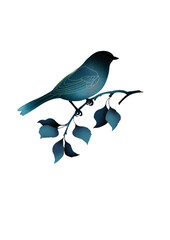 blue bird on a branch