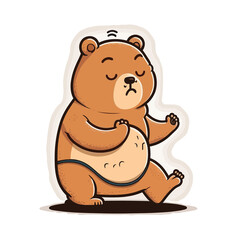 Bear Yogi! Find inner peace with this bear