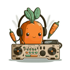 Spinning Beats! Carrot mixes it up in the DJ booth
