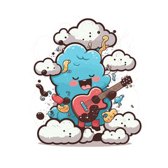 Weed Music! Rock out and get high with this weed and music inspired design