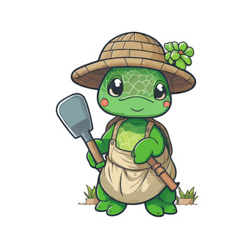 Turtley Garden! Get your green thumb on with this turtle gardener!