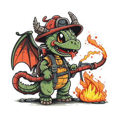 Dragons Breath! Put out the fire with this dragon fire fighter!
