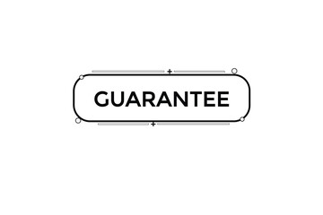 guarantee vectors.sign label bubble speech guarantee
