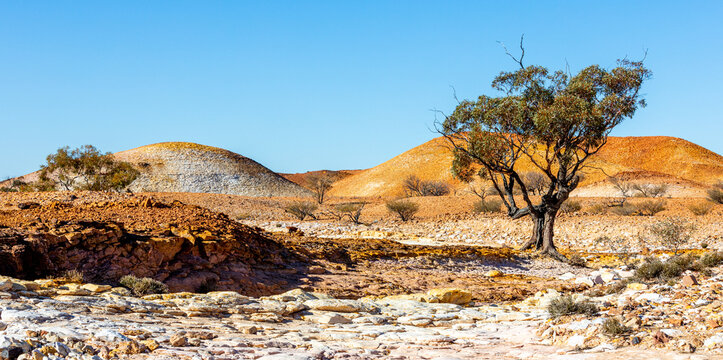 Anna Creek Painted Hills in South Australian Outback, Australia