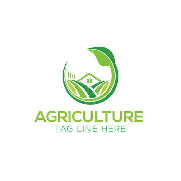 real-estate farm natural logo design