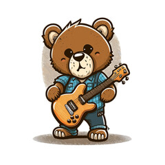 Bear Rock! Jam out with this guitarist bear!