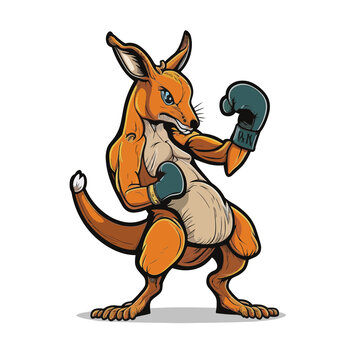 Kangaroo Punchout! Fight like a champion with this kangaroo