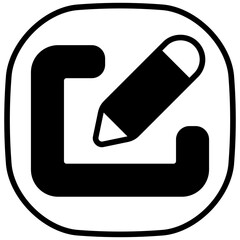 edit solid line icon