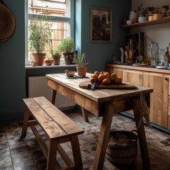 Modern and Minimalist Kitchen, Generative AI