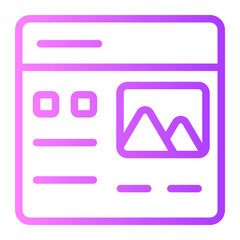 landing page gradient icon