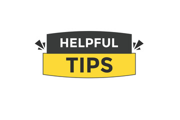 helpful tips vectors.sign label bubble speech helpful tips

