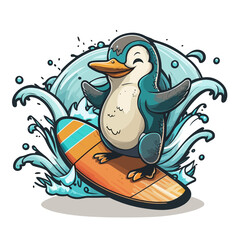 Penguin Waves! Ride the waves with this surfer penguin!
