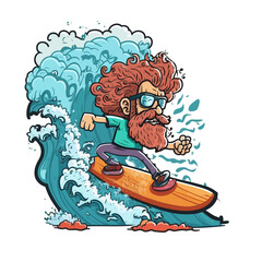 Surfing the Giants! Catch a wave with this daring surfer