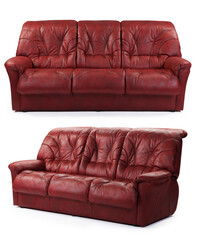 sofa isolated on white background . different angles view